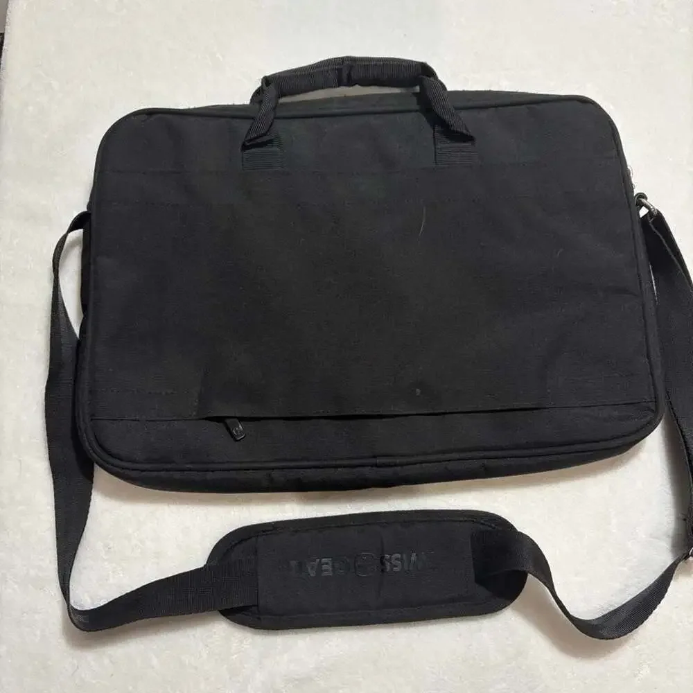 Swiss Gear Black Laptop Bag Briefcase with Shoulder Strap